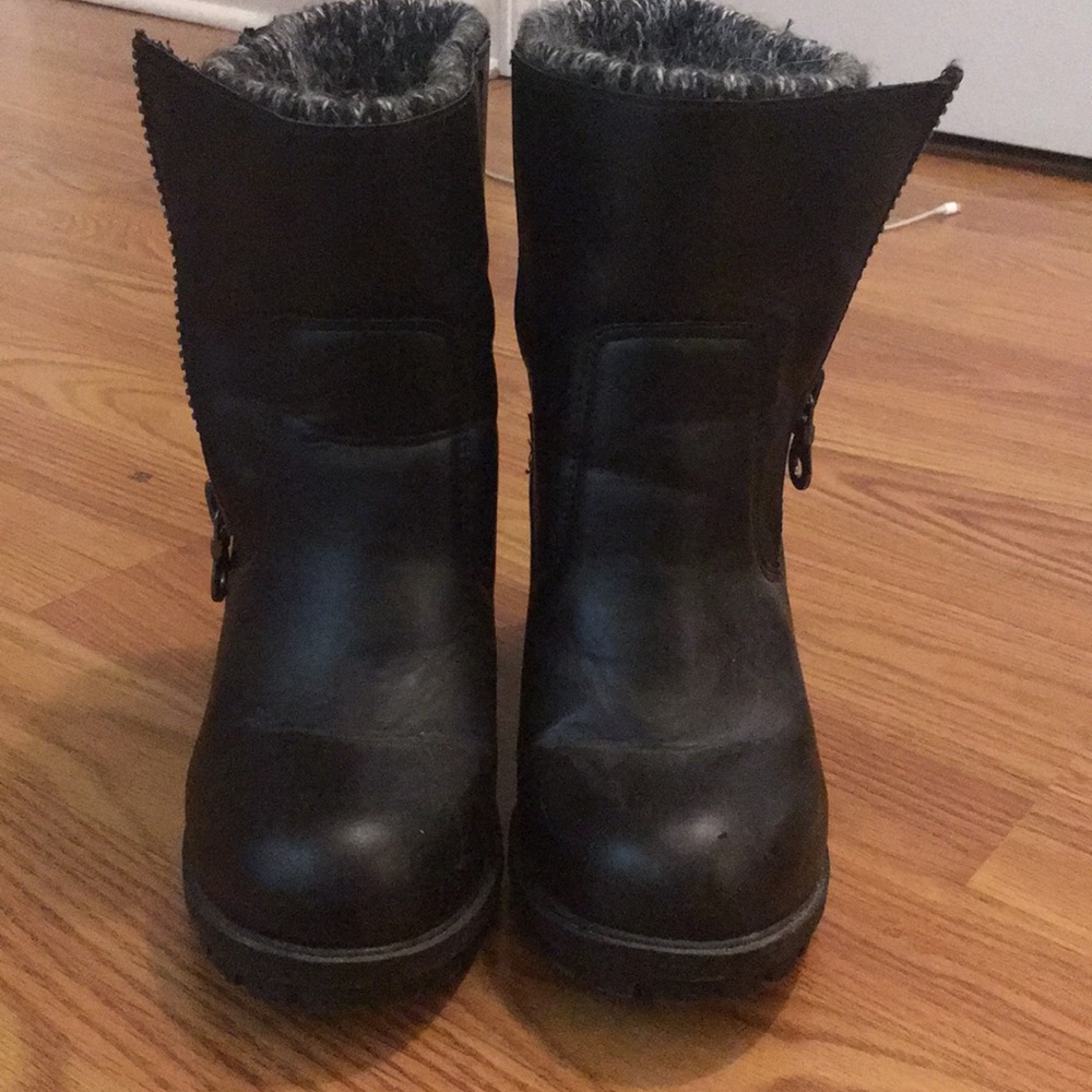Charlotte Russe leather booties.